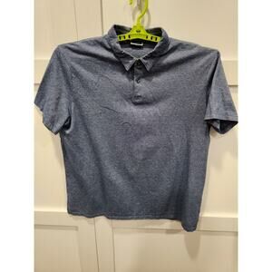 Charles Tyrwhitt Polo Shirt Mens 2XL Blue Short Sleeve Golf Preppy Athleisure